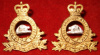 RCAPC QC Officer's SG Collar Badge Pair